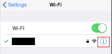 Verifying network name in iOS