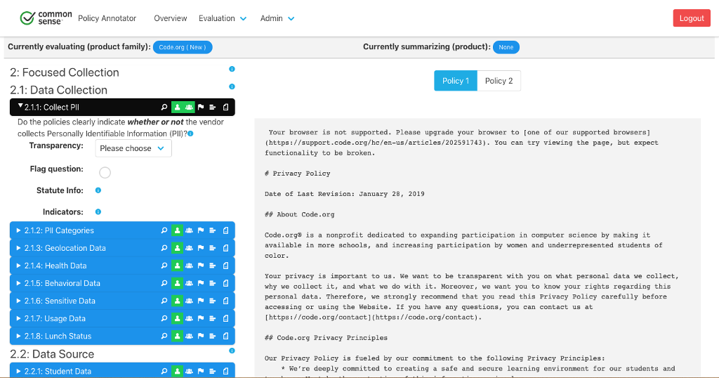 "Image of policy annotator"